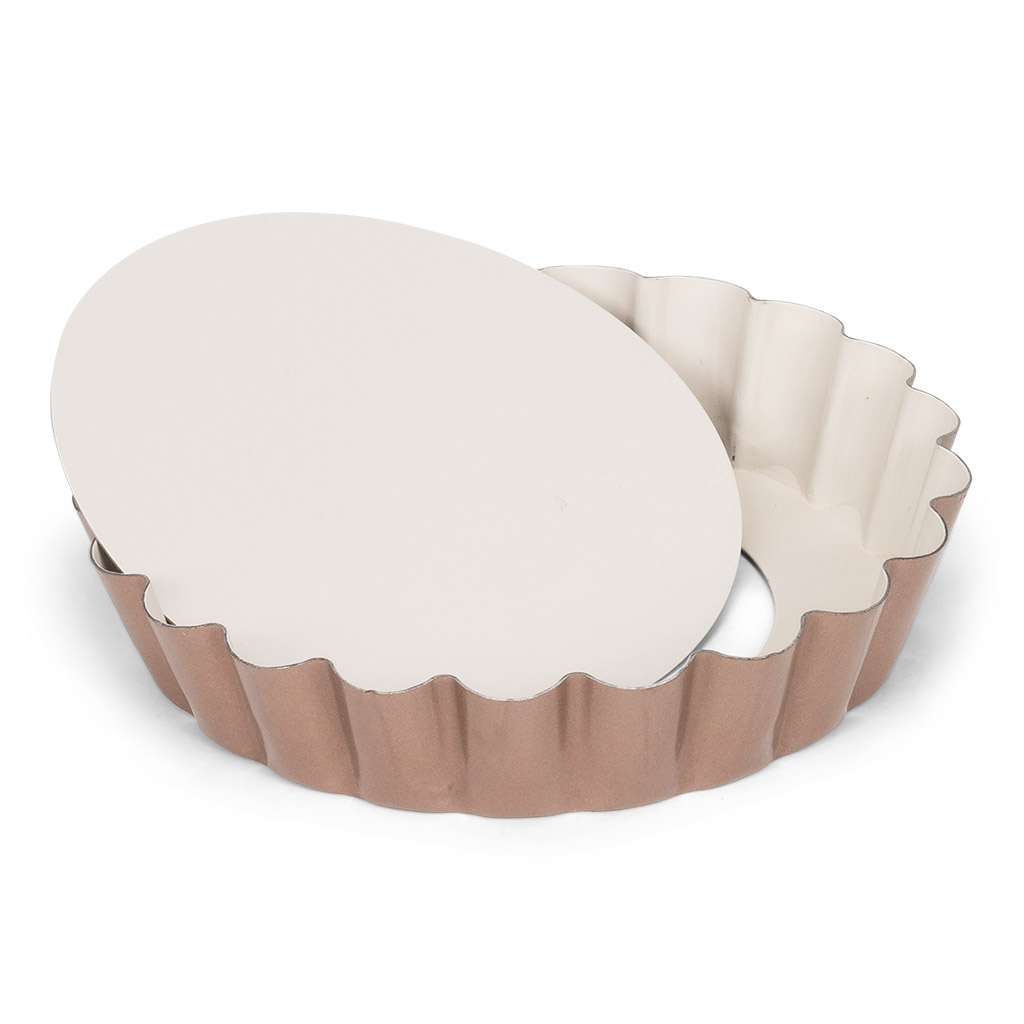 Patisse Springform 18 Cm – Mit 9 Cm Hohem Rand, Antihaftbeschichtet – Hitzebeständig Bis 250°C, Kupfer-Optik
