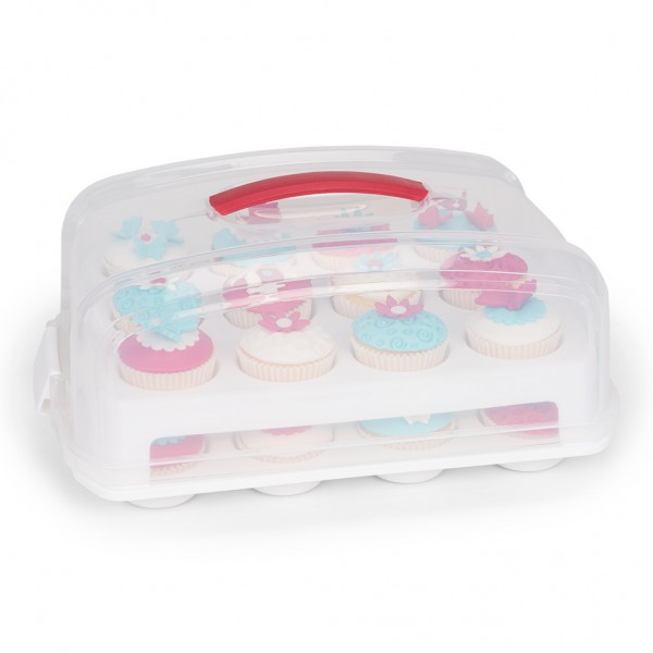 Cupcake / Muffin Transportbox für 24 Stück 37 cm
