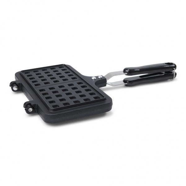 Waffeleisen für Herdplatte oder Camping antihaft 2 tlg. 22 x 12 cm